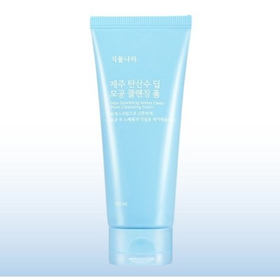 식물나라 제주 탄산수 딥 모공 클렌징 폼 150ml (3개)_이미지