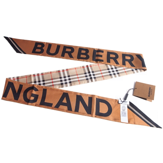 버버리 체크 로고 스키니 스카프 8028950_이미지
