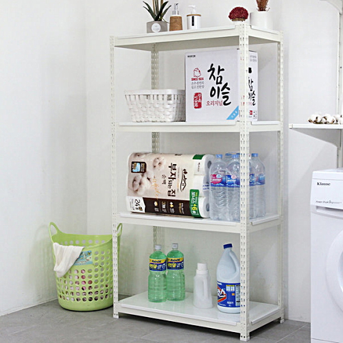 수나비 피피랙 무소음 조립식 앵글선반 4단 400x300 (130cm(높이))