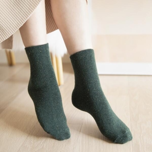 아트박스 스누지 램스울 보카시 양말-그린_이미지