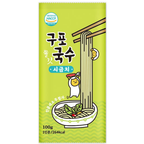 구포국수 쫄깃 시금치 소면 100g (1개)
