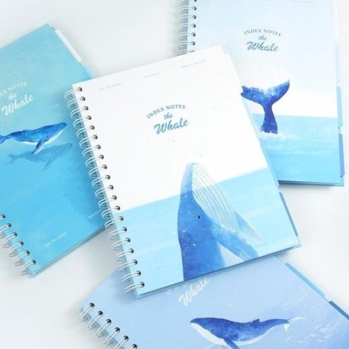 핑크풋 고래 인덱스 노트 9077924_이미지