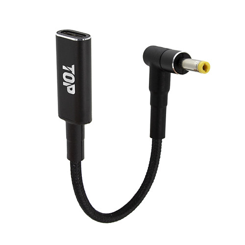 탑라인에이치디 HDTOP HT-CL049 Type C to DC 4.0x1.7 젠더 (0.15m)_이미지