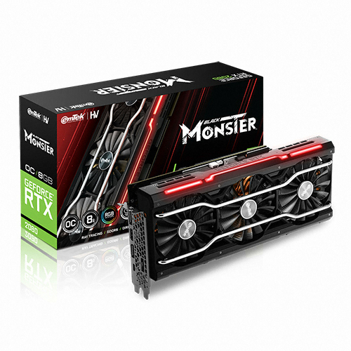 이엠텍 HV 지포스 RTX 2080 BLACK MONSTER OC D6 8GB_이미지