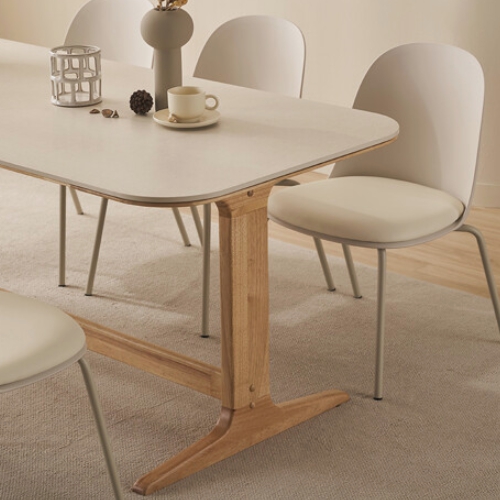 레이디가구 엘린 패밀리 원목 세라믹 식탁 1400 (윈디의자2개+원목벤치1개)_이미지