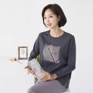 마담4060 엄마옷 지아라운드티셔츠-QTE2309045_이미지