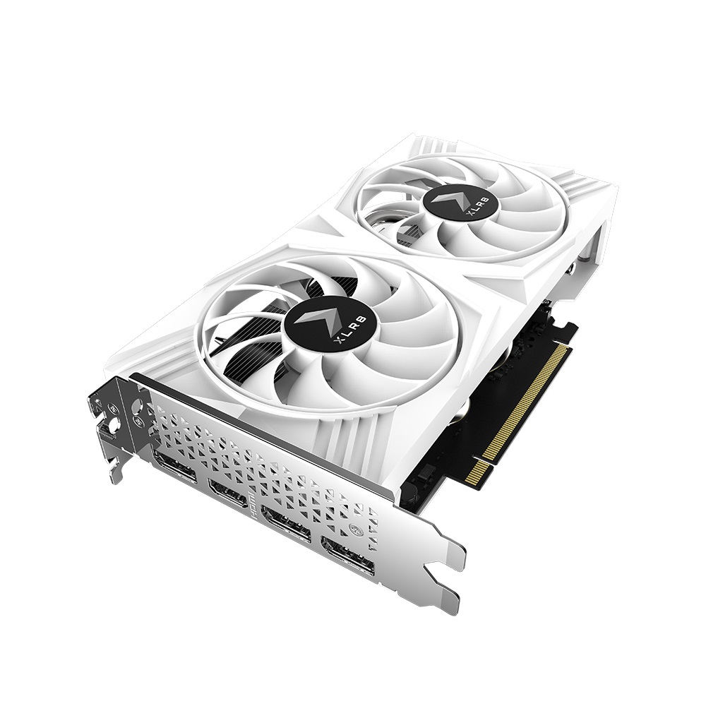 PNY XLR8 지포스 RTX 4060 VERTO OC D6 8GB Dual White Edition 한성컴퓨터_이미지