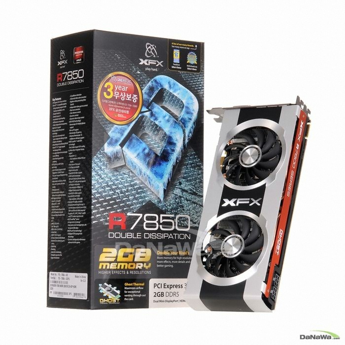 XFX 라데온 HD 7850 D5 2GB GHOST/DD 디지탈그린텍_이미지