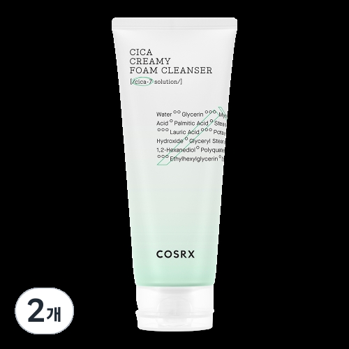 코스알엑스 퓨어 핏 시카 크리미 폼 클렌저 150ml (2개)_이미지