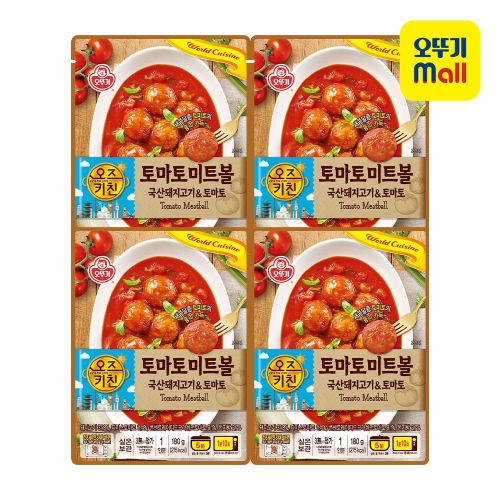 오뚜기 오즈키친 토마토 미트볼 180g (4개)_이미지