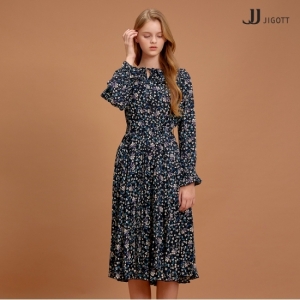  JJ지고트 플로럴 러플 카라 원피스_GJ9P0OP93