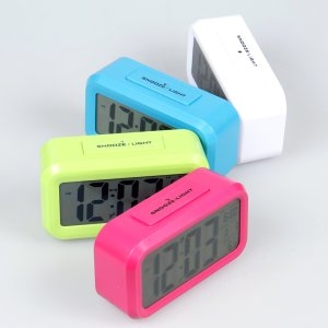 대화면 LCD 디지탈 탁상시계 시간 날짜 온도 알람