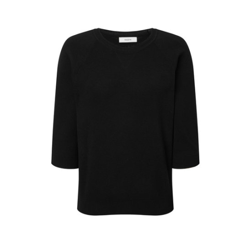 여성 마지막수량/추가할인돌먼 라운드 풀오버 블랙 HSSW5D803BK