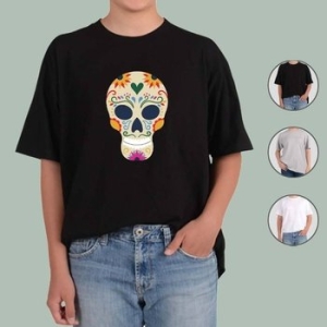  시리즈 ATOGATO 공포 귀신 해골 11 맞춤 반팔티 WBEBB5A