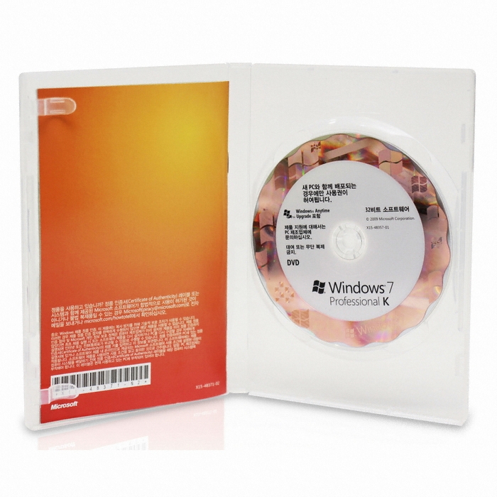 Microsoft Windows 7 Professional (DSP 32bit 한글)_이미지