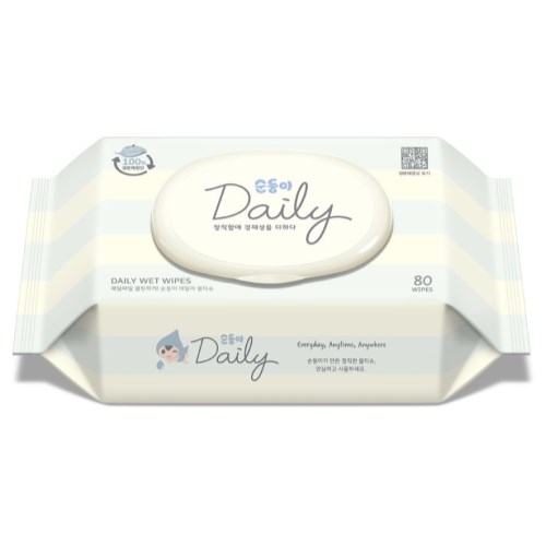 데일리 물티슈 캡형 80매