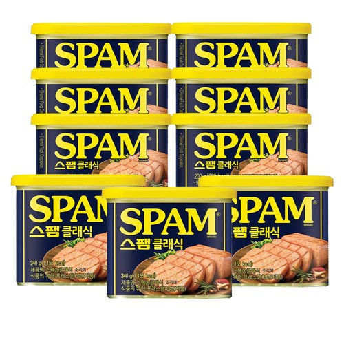 스팸 클래식 340g 3개 + 스팸 클래식 200g 6개