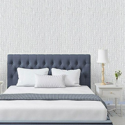 KGS금강  크레파펠 접착식 실크 벽지 로제 화이트 (1장, 50cm x 2.5m)