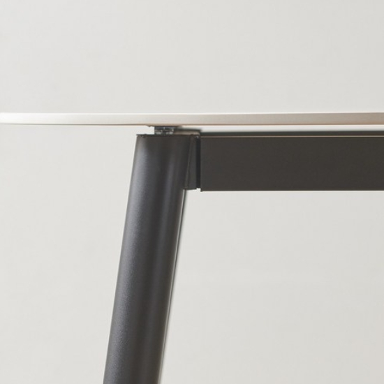 라로퍼니처 클래시 소울 원형 유광 포세린 통세라믹 식탁 900 (의자별도)_이미지