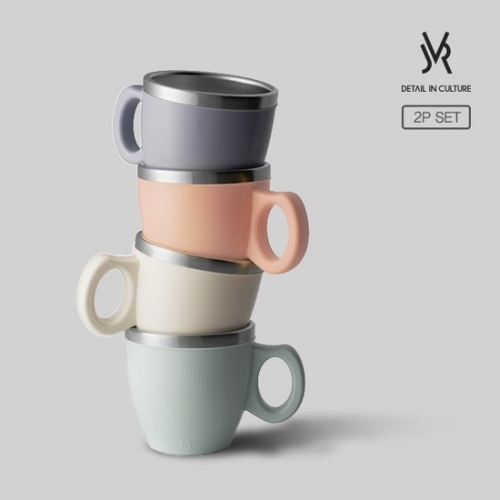 인크로마 JVR 스텐 유로 머그 280ml (2개)_이미지