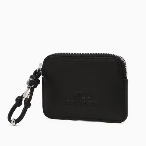 NEW PAPER 뉴페이퍼 블랙 소가죽 지퍼 카드지갑 JAWA6E502BK