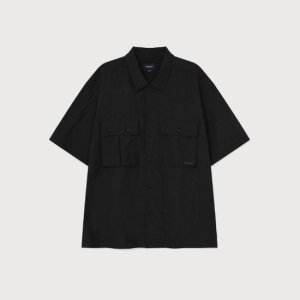 반팔티 CQK CO2502SS04-SY 나일론 퍼티그 하프 셔츠 Sage Gray
