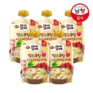 남양유업 맘스쿠킹 소고기 배추전골 아기밥 140g (5개)_이미지