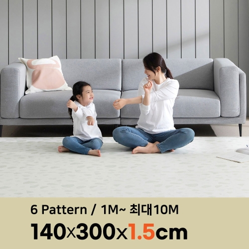 제로벨 PVC 층간소음 방지 롤 매트 폭140cm x 놀이방매트