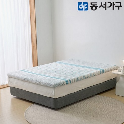 동서가구 극세사 9존 웨이브 폼 편백황토숯 토퍼 매트리스 SS
