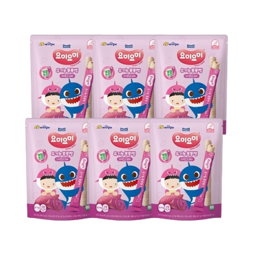 요미요미 유기농 롱롱뻥 자색고구마 24g (6개)_이미지