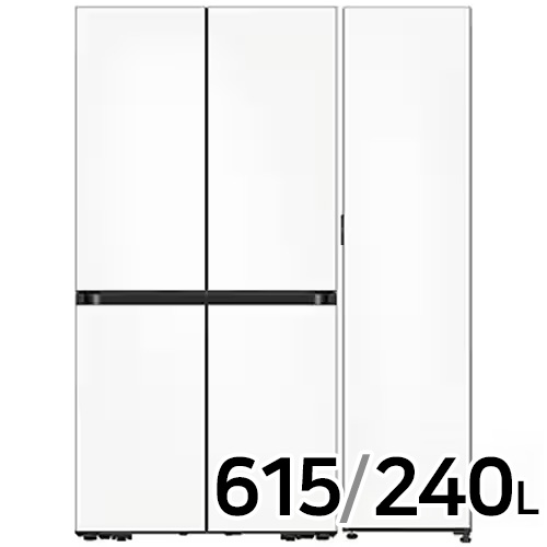 삼성전자 비스포크 키친핏 RF60C9011W6 + 새틴 RZ24C59E0AP (화이트)이미지입니다. 누르면 해당 게시물로 새창이동합니다.