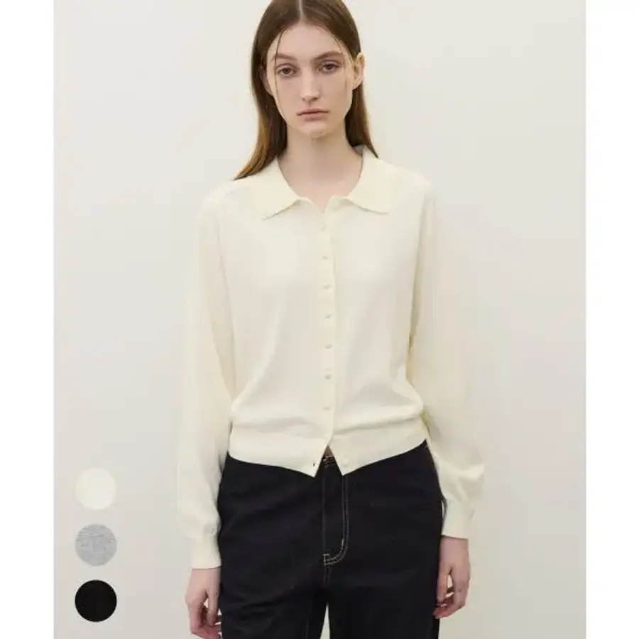 수아레 SUARE WOMEN 우먼 BEAN 코튼 카라 가디건 3 COLOR SBF1KC02W 649416