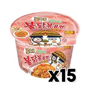 삼양식품 로제 불닭 볶음면 큰컵 105g (15개)_이미지