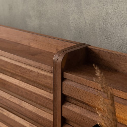 잉글랜더 캐슬 고무나무 원목 호텔 수납 침대 SS+SS+협탁 (매트별도)_이미지