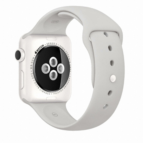 APPLE 워치 시리즈2 에디션 42mm 세라믹 (해외구매, 클라우드 스포츠밴드)_이미지