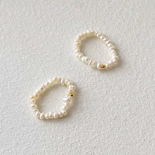프리모떼 PRR059 GOLD POINT PEARL RING