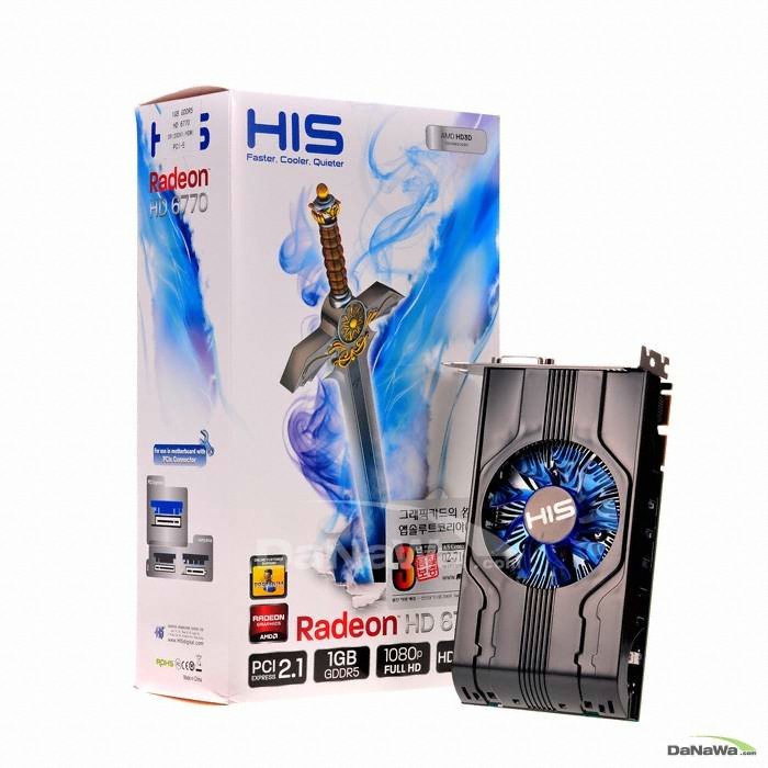 HIS 라데온 HD 6770 Eyefinity D5 1GB_이미지