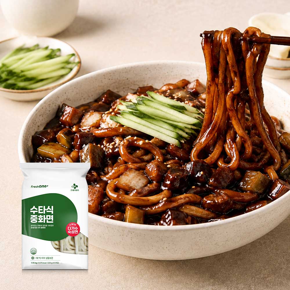 CJ프레시웨이 프레시원 수타식 중화면 1.15kg (4개)_이미지