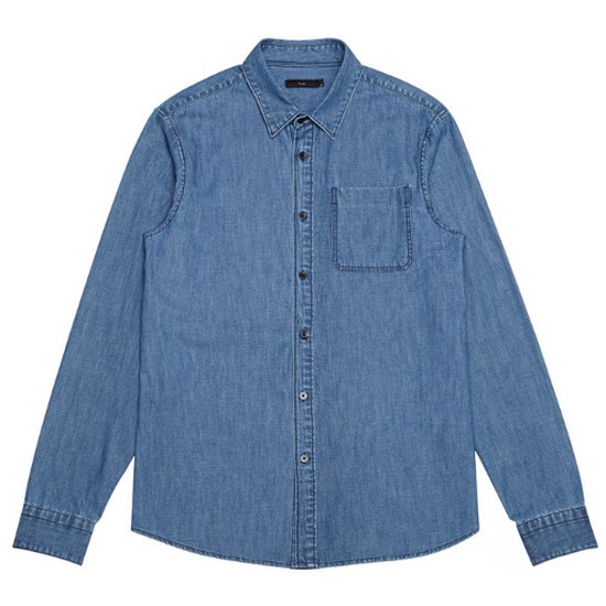 플랙 Tone Work Raw Denim Shirts PWOS3LSRD8M_이미지