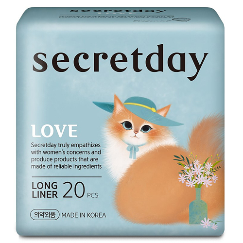 시크릿데이 러브 롱 팬티라이너 20개 (24팩(480개))_이미지