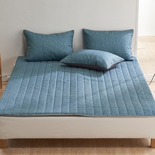 예가로드 몽쉐어 모노 블루 온수매트 커버 (퀸, 150x200cm)_이미지