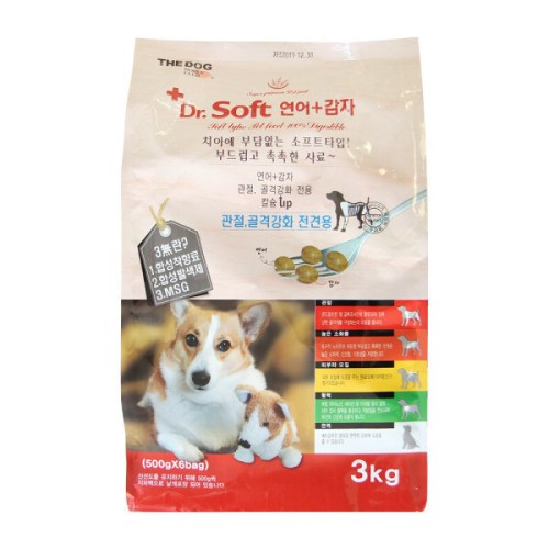 한국사료 더독 닥터소프트 연어+감자 3kg