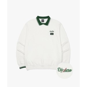  디아도라 국내 435540 몬텔로 카라 맨투맨 OFF WHITE D3323TFS02OWH