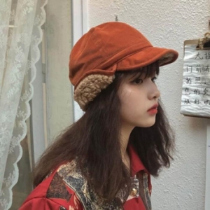 Rly 여성모자 캡모자 방한 겨울 군밤모자 귀도리 뽀글이 12504161
