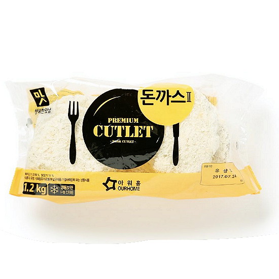 아워홈 행복한맛남 실속 돈까스 1.2kg (1개)