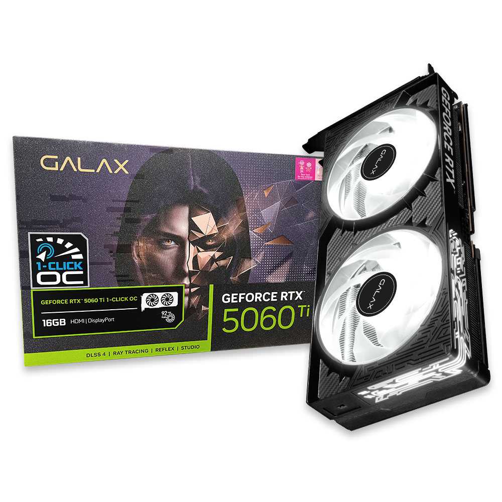 갤럭시 GALAX 지포스 RTX 5060 Ti BLACK OC D7 16GB이미지입니다. 누르면 해당 게시물로 새창이동합니다.