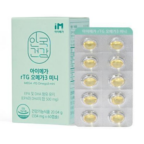 안국건강 아이메가 rTG 오메가3 미니 60캡슐 (1개)_이미지