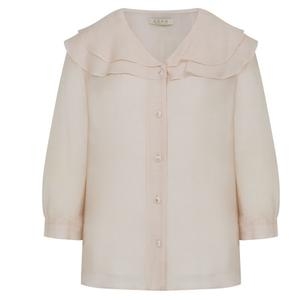 린컴퍼니 LYNN 린 브이넥 프릴 블라우스 LGBLPE9800