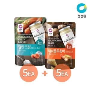 청정원 명란크림소스 5개 + 머쉬룸투움바소스 5개