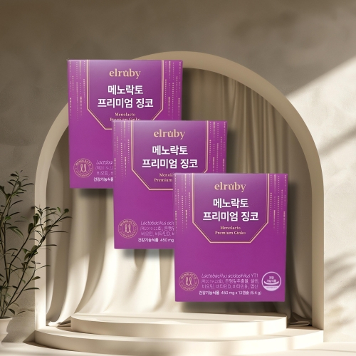 휴온스 엘루비 메노락토 프리미엄 징코 450mg 12캡슐 (3개)_이미지